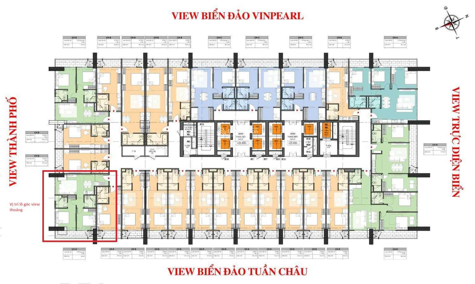 Căn hộ 2PN Căn Góc ICON 40 Hạ Long 61.97m² giá 2.9 tỷ - Sẵn sàng vào ở!