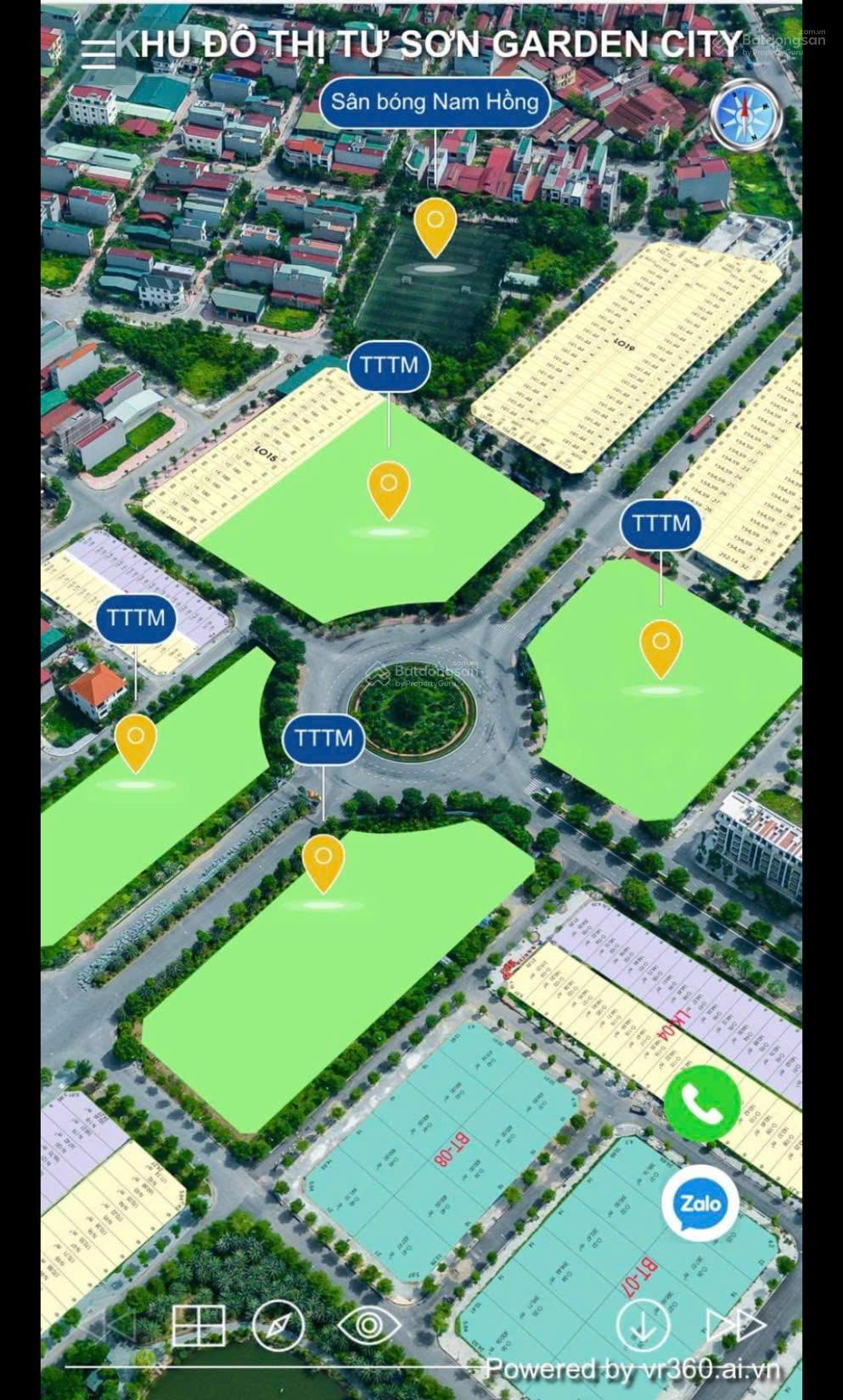 Bán đất nền dự án Nam Hồng Garden Từ Sơn 191.4m² giá 40 triệu/m² - Pháp lý hoàn chỉnh!