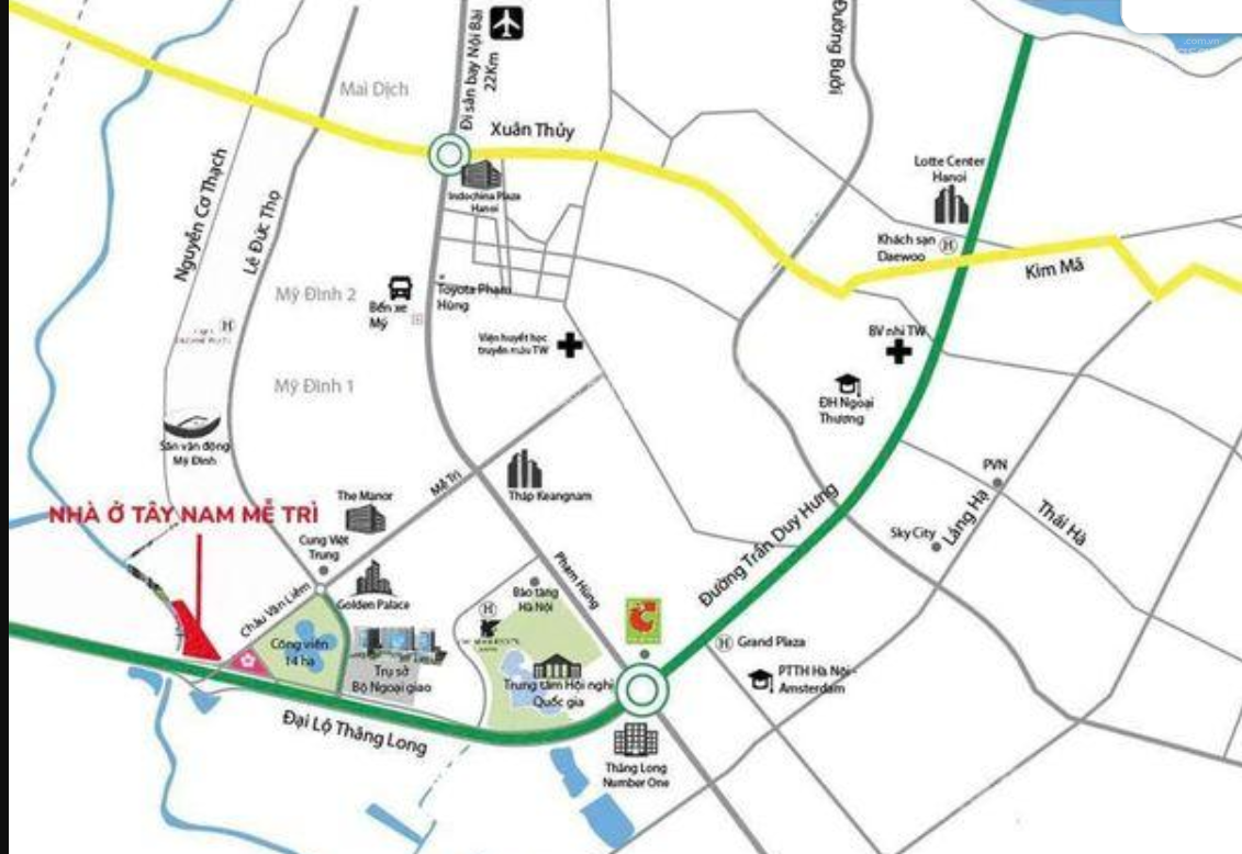 Quỹ căn liền kề biệt thự Tây Nam Mễ Trì, Mỹ Đình - Giá hấp dẫn từ 27 tỷ!