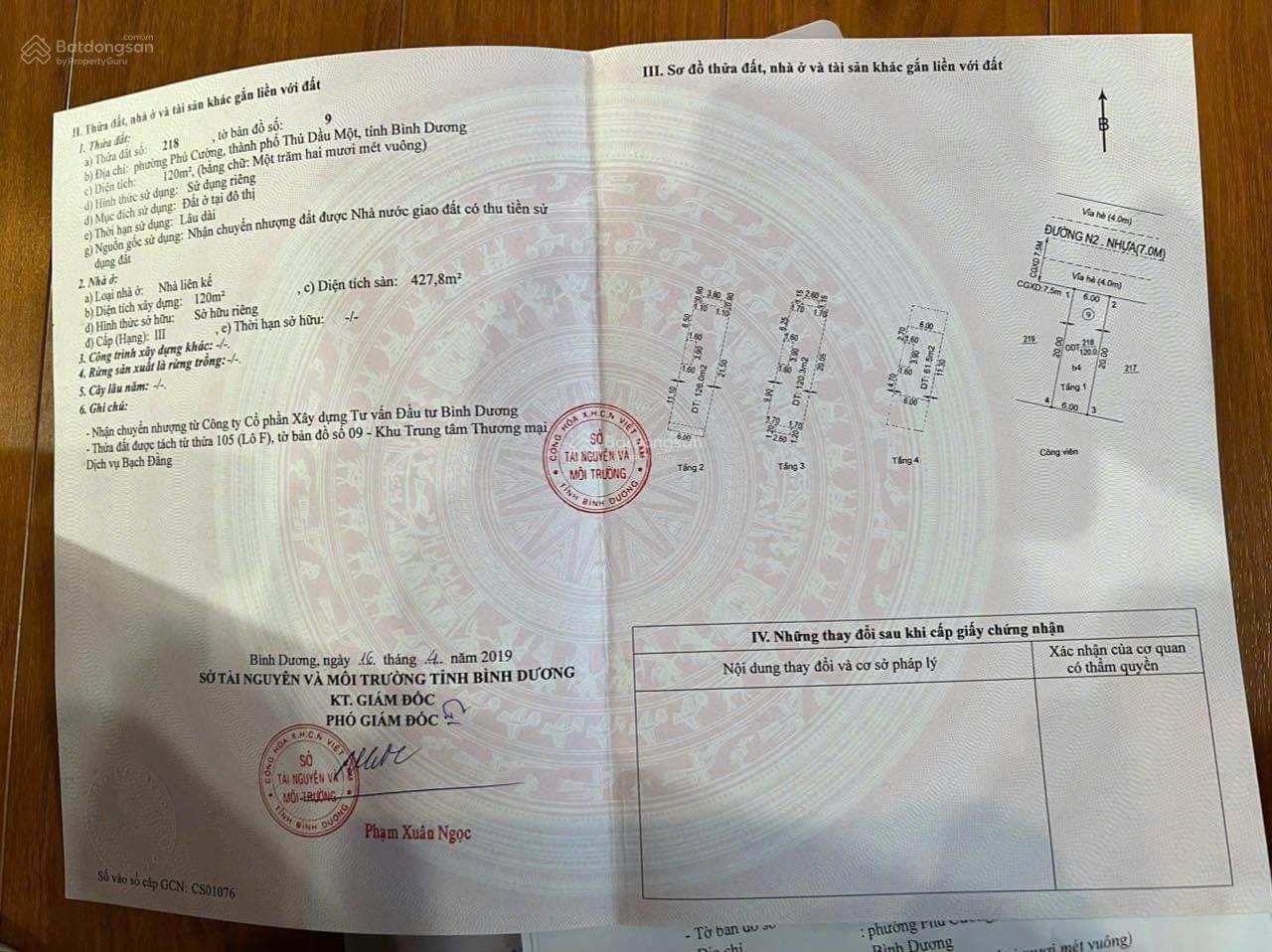 Nhà phố Bạch Đằng Gold, Thủ Dầu Một 120m² giá 27 tỷ - View sông, công viên tuyệt đẹp!