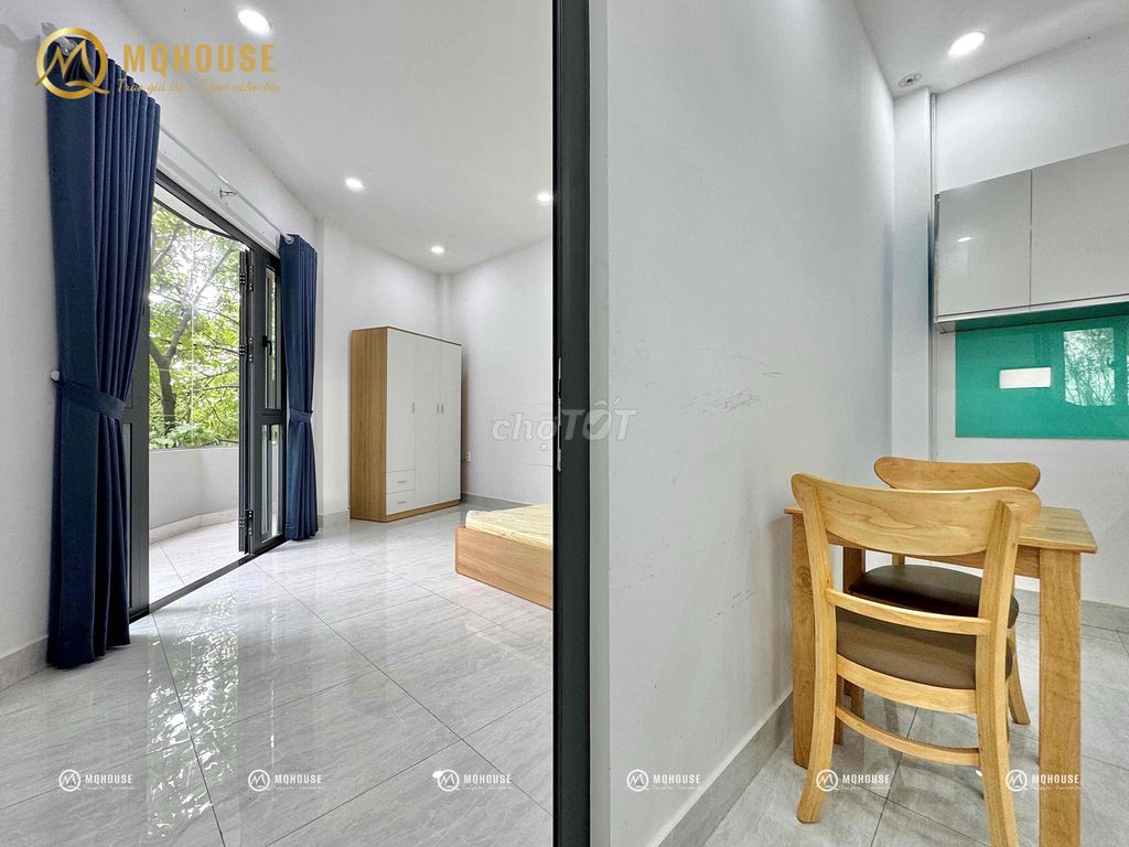 Căn hộ dịch vụ 1PN 1PK ban công thoáng mát tại Bàu Cát, Tân Bình - Giá 6 triệu