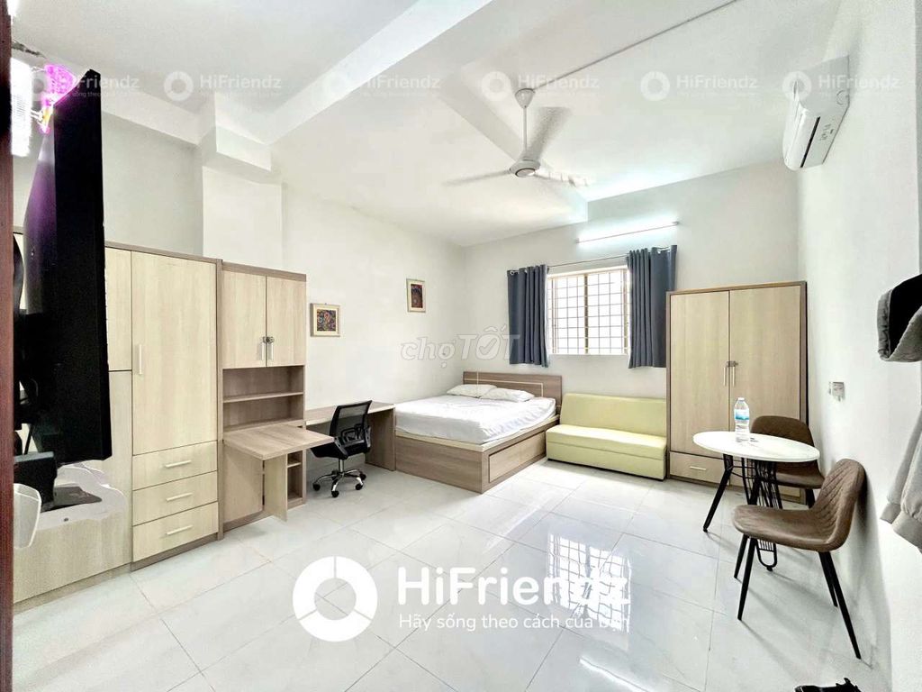 Căn hộ cho thuê đường Hậu Giang, Quận 6, 26m² - Nội thất đầy đủ, thoáng mát!