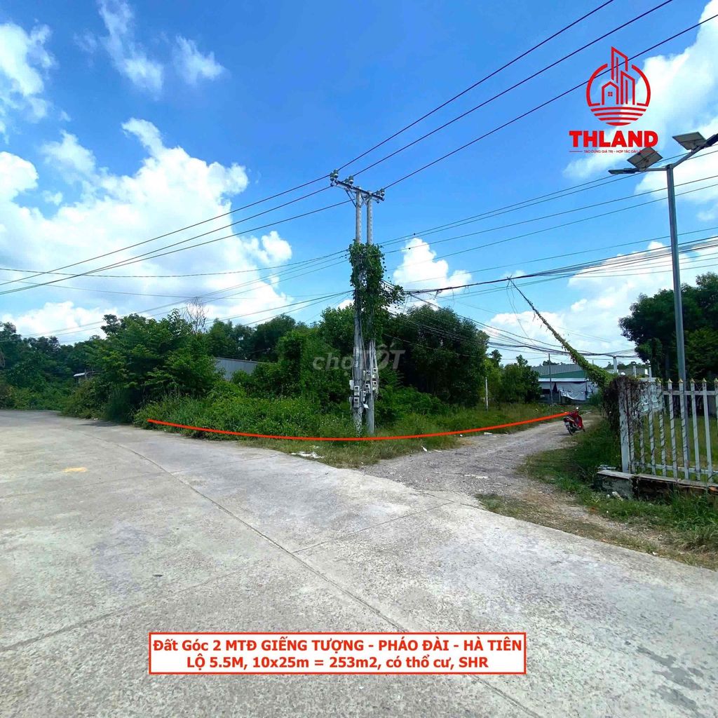 Đất Góc 2 MTD Giếng Tượng - Hà Tiên, 253m² chỉ 1.75 tỷ - Đầu tư sinh lời ngay!