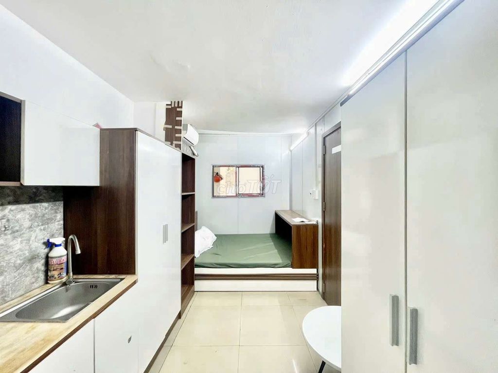 Studio cho thuê tại Tân Định Quận 1, 25m² chỉ 4.5 triệu - Nội thất cao cấp, an ninh 24/7!