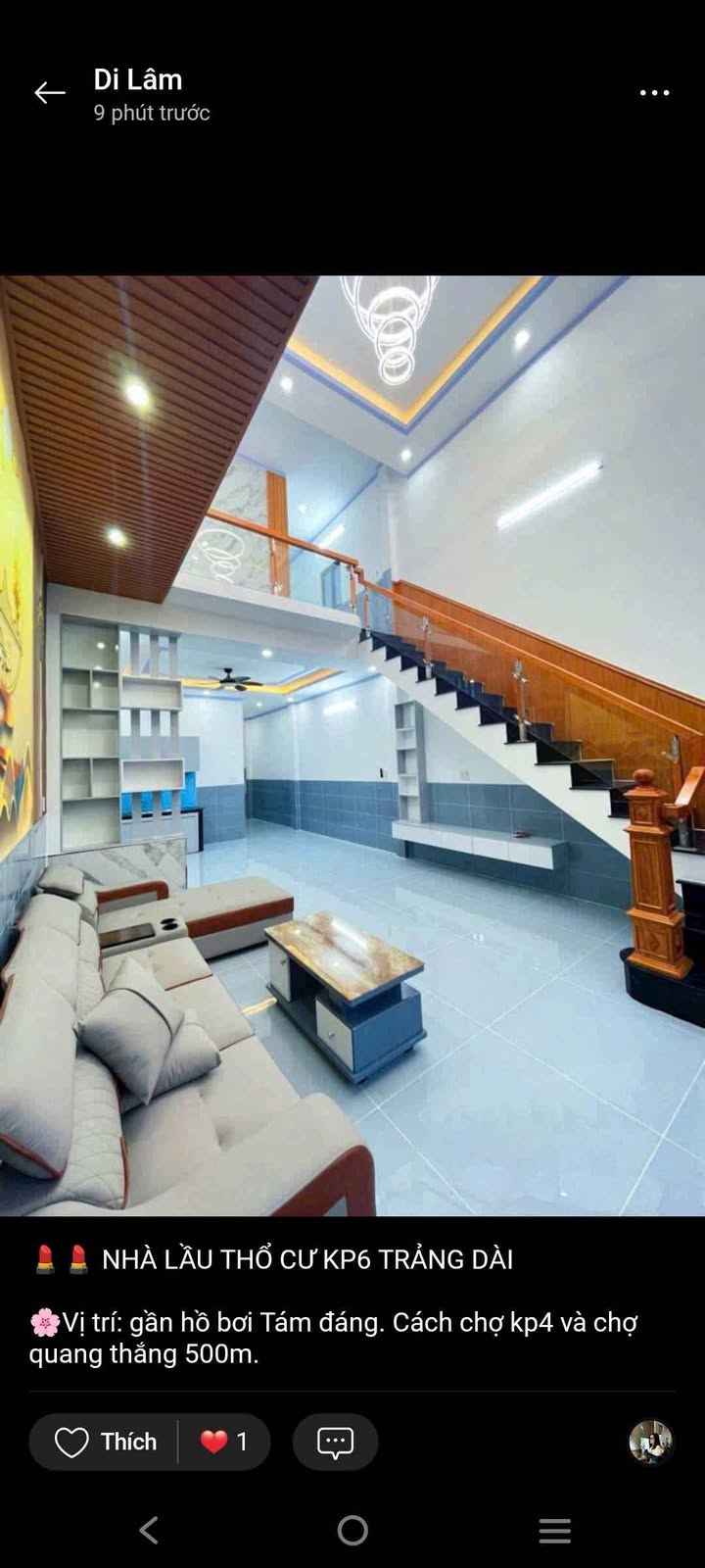 Nhà lầu thổ cư KP6 Trảng Dài 110m² giá 2.58 tỷ - Sổ hồng riêng chính chủ!