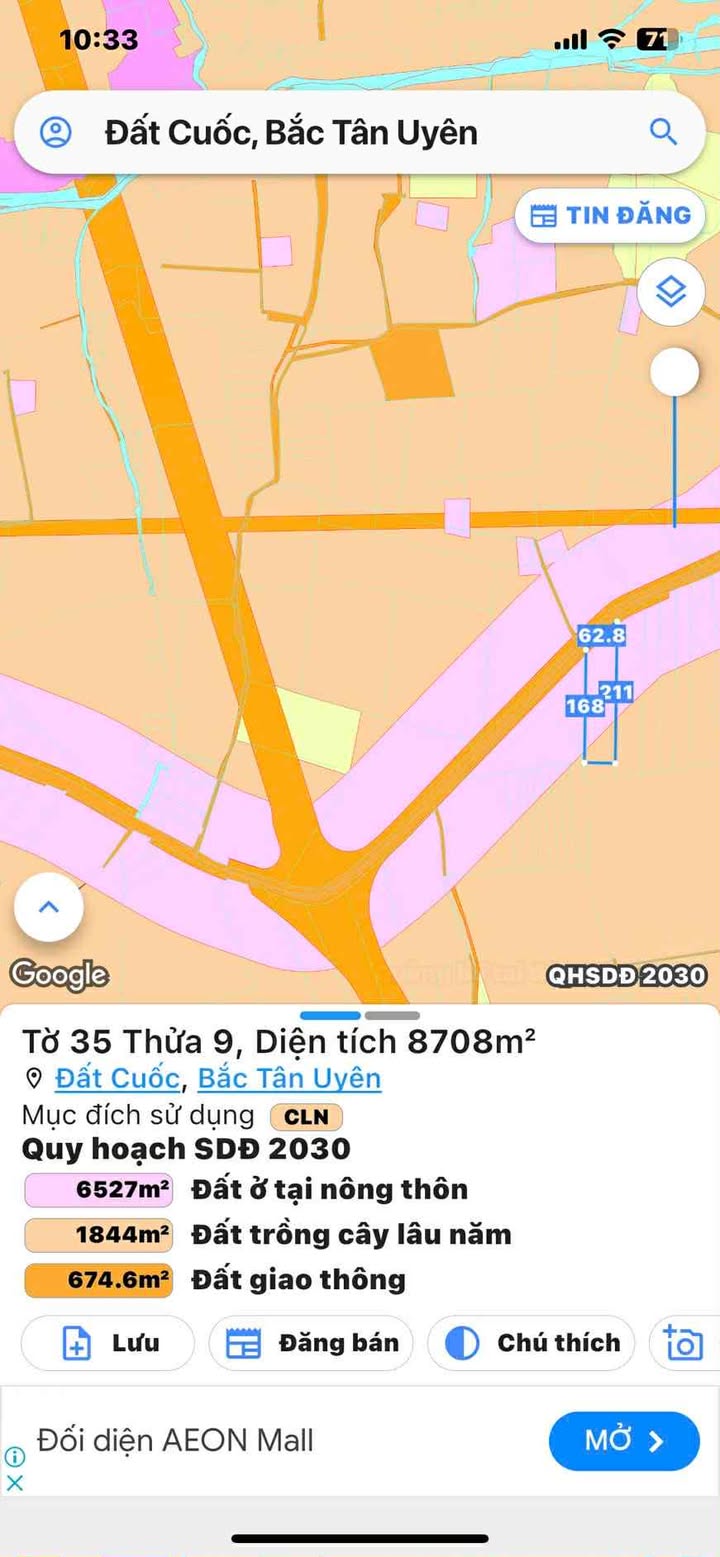 Đất nền mặt tiền đường HL415, Bắc Tân Uyên, 8708m² - Giá thương lượng hấp dẫn!