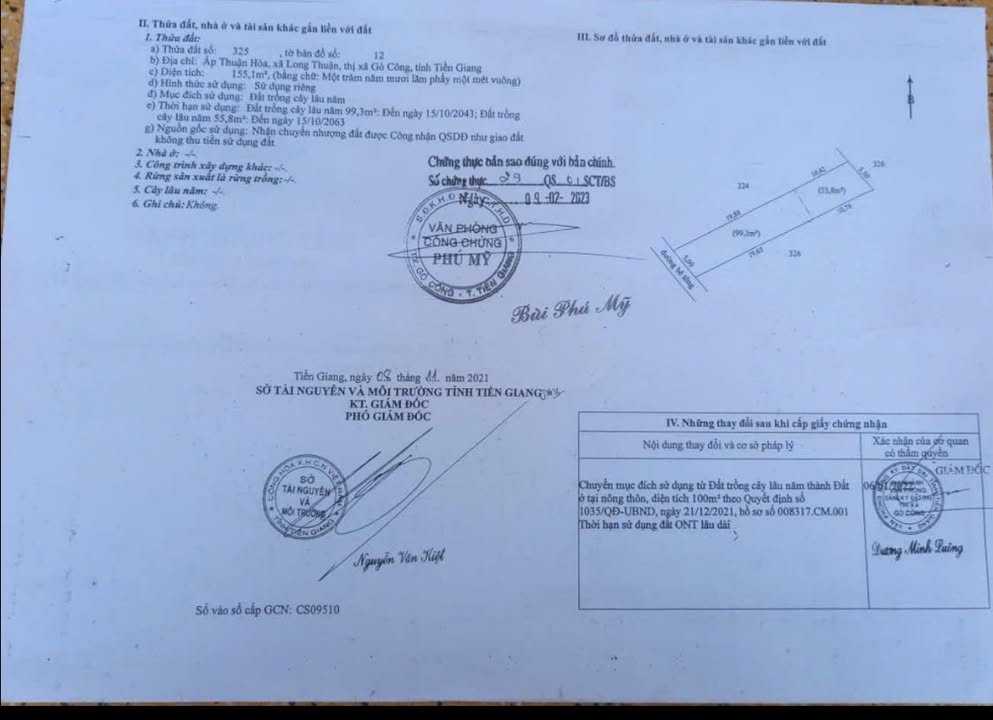 Đất mặt tiền Đường bêtông 155m² tại Phường Long Thuận, Gò Công - Giá chỉ 670 triệu, sổ hồng chính chủ!