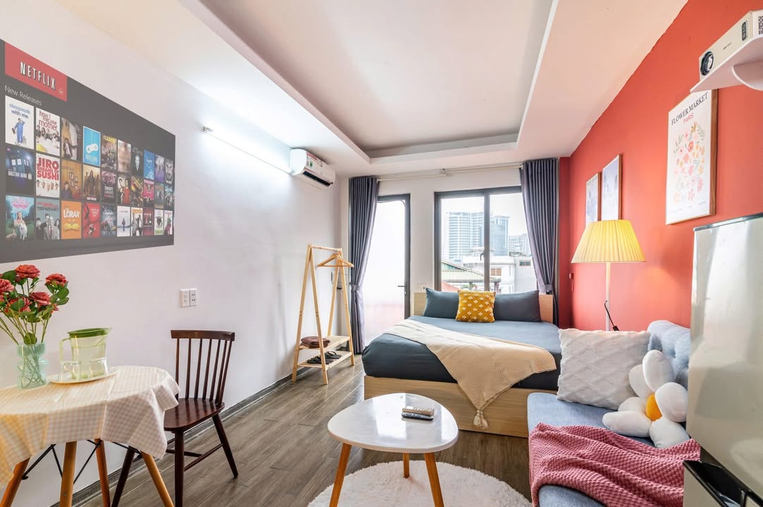 Studio cho thuê tại Ba Đình 30m² - Đầy đủ tiện nghi, an ninh tốt!