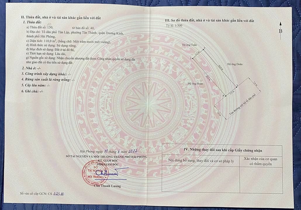 Đất nền Tân Lập – Tân Thành – Dương Kinh 110m² giá chỉ 2x triệu/m² - Đầu tư sinh lời cao!