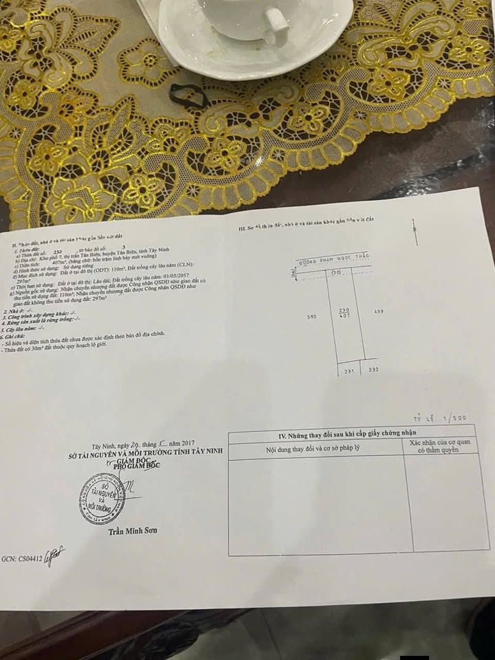 Đất nền Tân Biên 440m² giá 1.5 tỷ - Đầu tư lý tưởng, an ninh tốt!