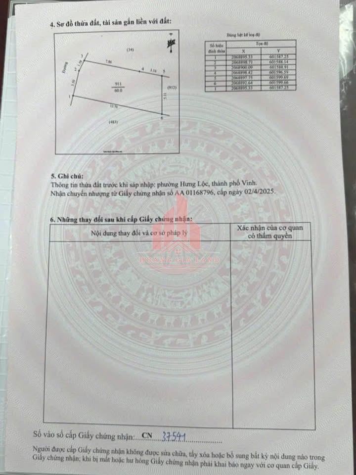 Đất nền khu phố Đức Thọ, phường Vinh Lộc - 60m² sổ đỏ chính chủ, giá thỏa thuận!