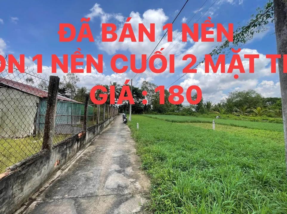 Đất nền Viên An Trần Đề 225m² giá 180 triệu - Mặt tiền thuận lợi gần chợ