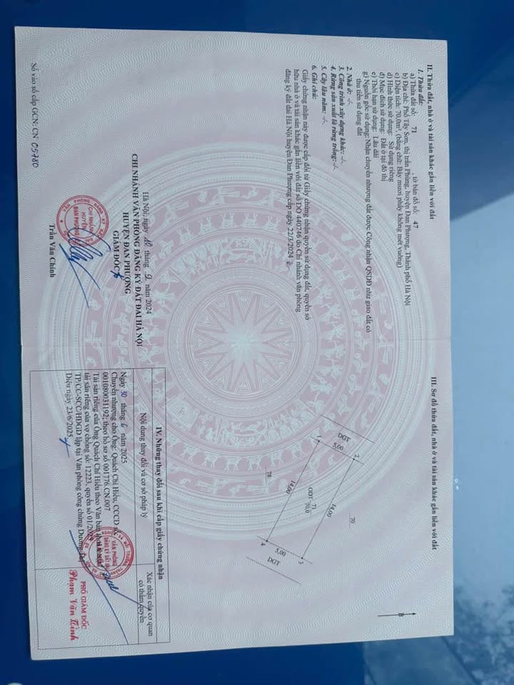 Đất thổ cư 70m² tại thị trấn Phùng - Đan Phượng chỉ 560 triệu - Đầu tư sinh lời hấp dẫn!