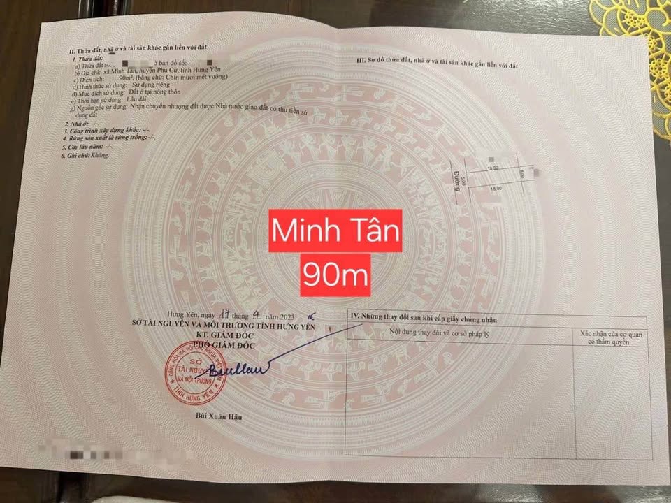 Lô đất đẹp Minh Tân 90m² giá 2 tỷ - Đầu tư sinh lời ngay!