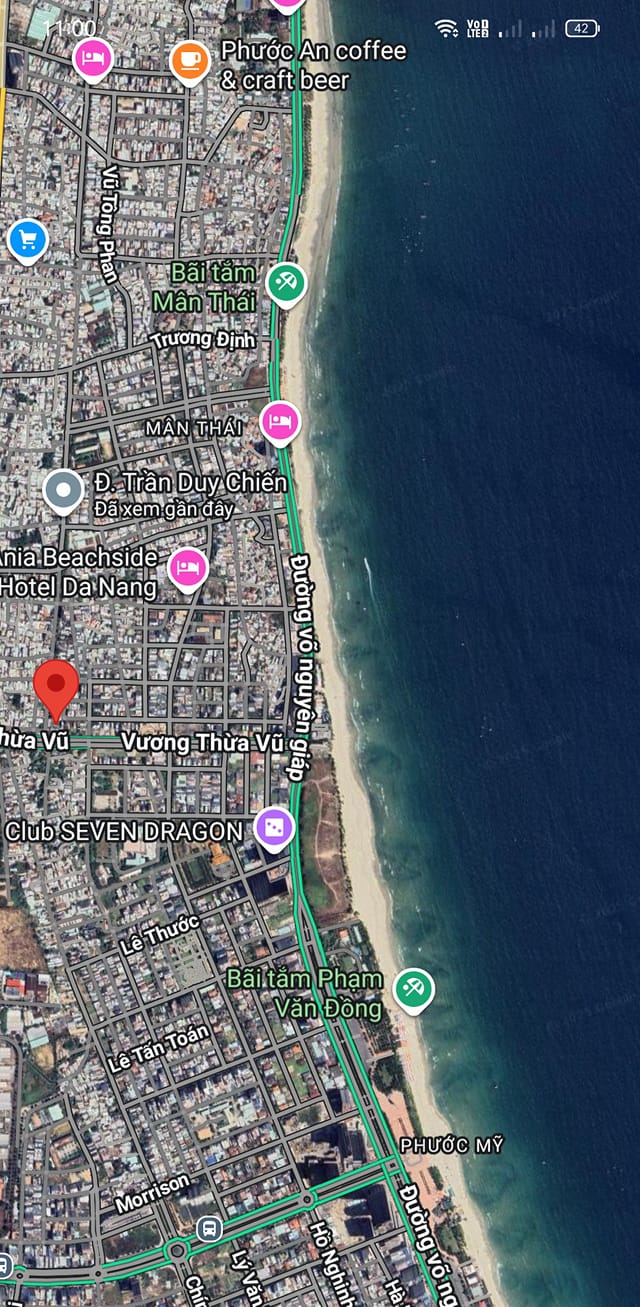 Đất nền mặt tiền đường Trần Duy Chiến, Sơn Trà, Đà Nẵng 230m² giá 32 tỷ - Cơ hội đầu tư tuyệt vời!