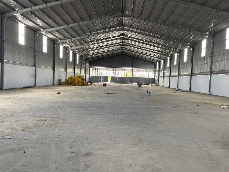 Cho Thuê Kho Mặt Tiền Quốc Lộ 1A Nhị Mỹ 2000m² - Điện 3 pha, Văn Phòng Đầy Đủ