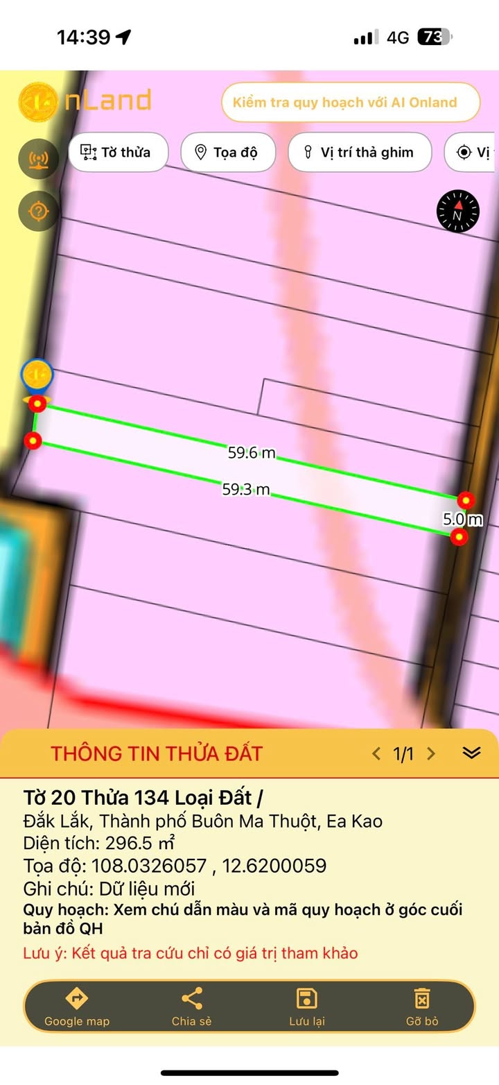 Lô đất Ea Kao 300m² giá 1.299 tỷ - Vị trí đẹp, an ninh yên tĩnh!