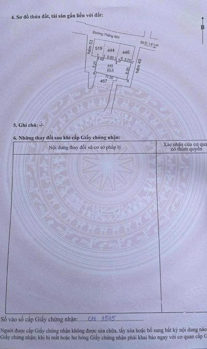Bán nhà cấp 4 mặt tiền Thắng Nhì 65m² giá 3.4 tỷ - Đầu tư sinh lời!