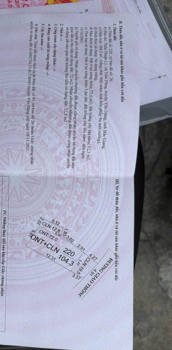 Đất nền Tiến Dũng Bắc Giang 90m² giá 1.2 tỷ - Đường lớn thông thoáng, view cánh đồng!