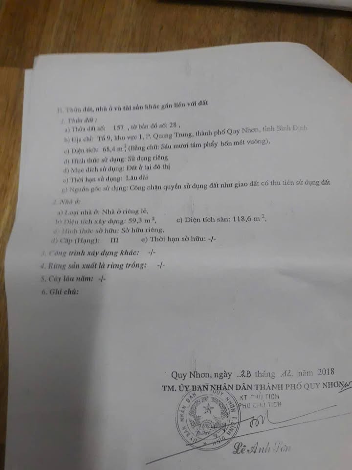 Nhà 2 tầng đường Tô Hiến Thành, Quy Nhơn 68,5m² giá 3,9 tỷ - Vị trí đẹp gần biển!