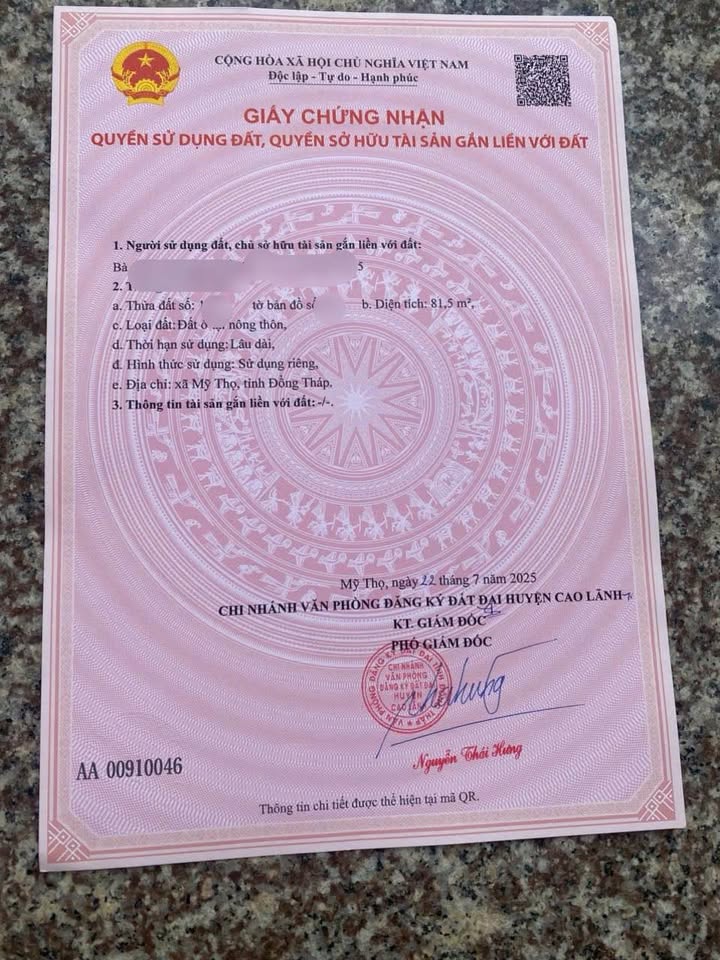 Đất nền đường HCM, xã Mỹ Thọ, 66m² giá 500 triệu - Đầu tư sinh lời ngay!