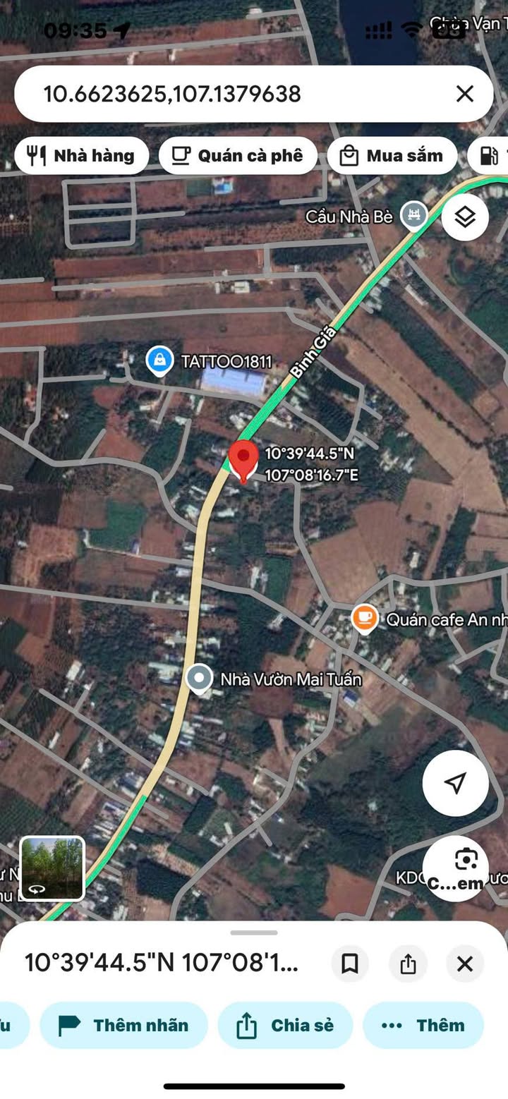 Đất thổ cư Phú Mỹ 60m² giá 1 tỷ - Nở hậu 10m, mặt tiền đường nhựa