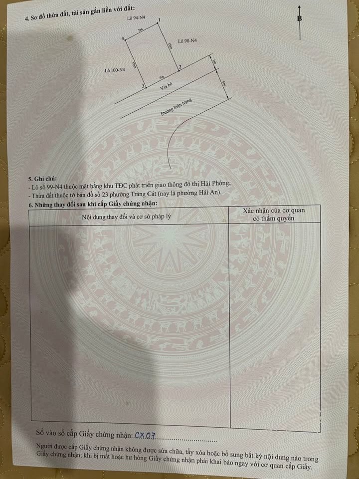 Lô đất tái định cư Tràng Cát 70m² giá 3.36 tỷ - Đầu tư sinh lời tiềm năng!