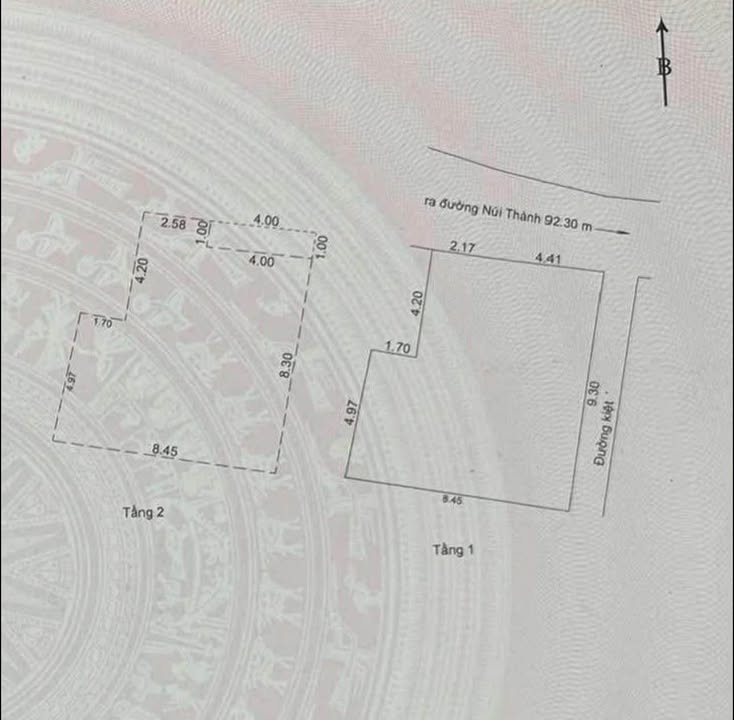 Nhà 2 tầng Kiệt 62 Đường Núi Thành, Quận Hải Châu 69.1m² giá 5.3 tỷ - Đầu tư sinh lời ngay!