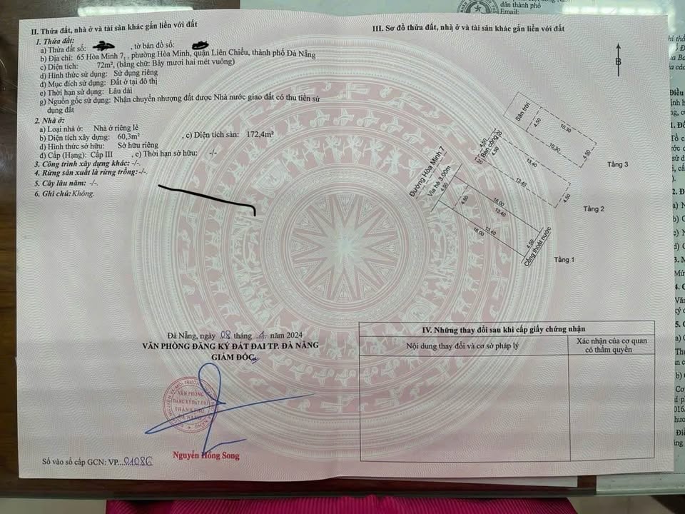 Nhà 3 tầng đường Hòa Minh, quận Liên Chiểu, Đà Nẵng 72m² giá 6.3 tỷ - Sẵn sàng sở hữu ngay!