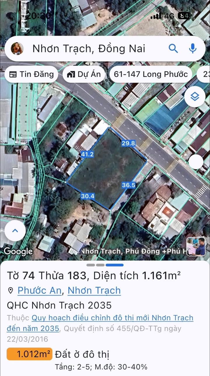 Đất mặt tiền Hùng Vương, xã Phước An, 1161m² giá 24 tỷ - Cơ hội đầu tư hấp dẫn!