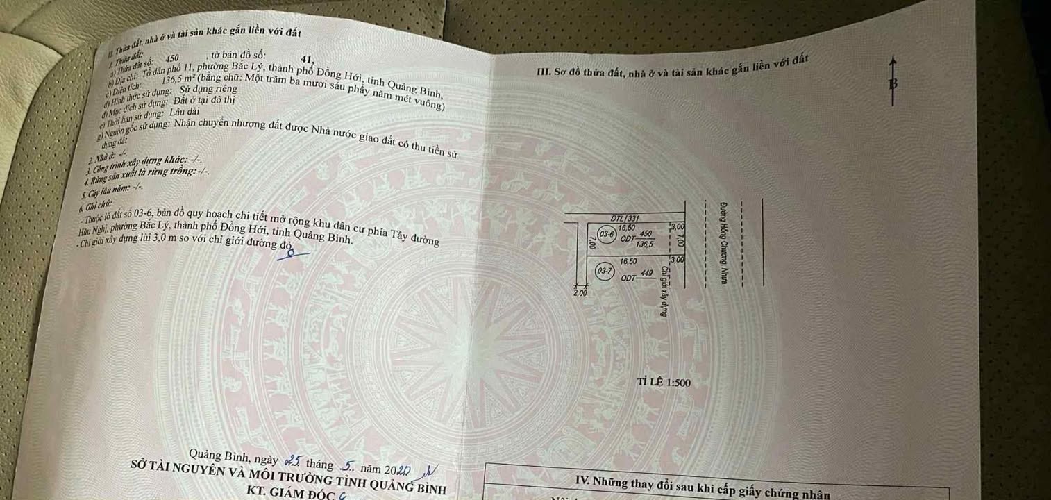 Bán đất đường Tây Hữu Nghị Đồng Hới 136m² - Giá thỏa thuận hấp dẫn!