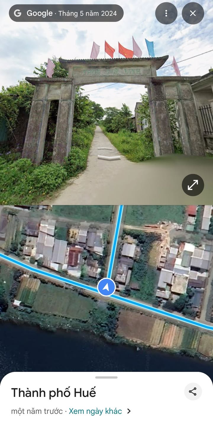 Bán đất thổ cư thôn Thế Vinh - Xã Phú Mậu, TP Huế - 200m² chỉ 1.7 tỷ