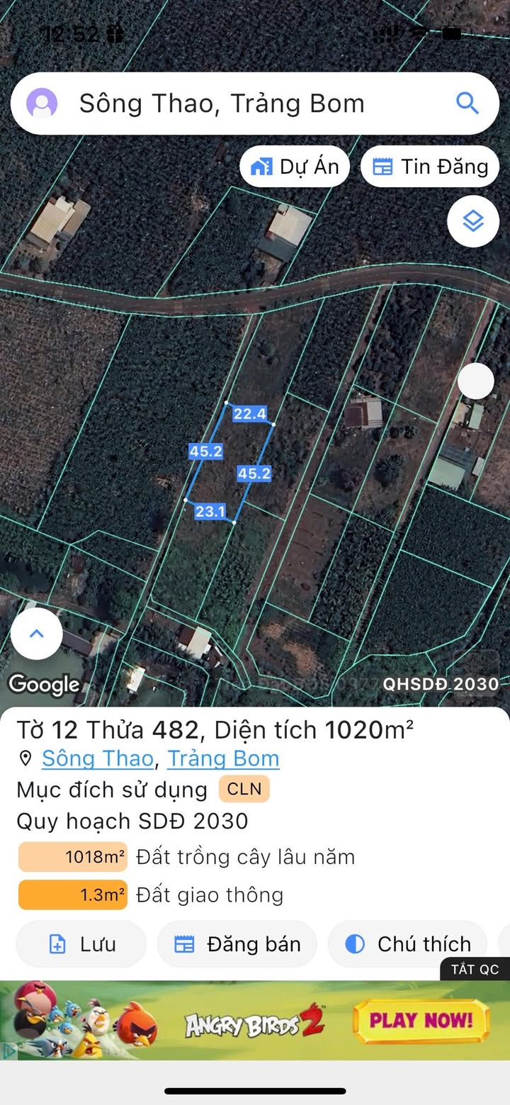 Đất nền 1 sào Sông Thao, Trảng Bom giá 900 triệu - Cơ hội đầu tư tuyệt vời!