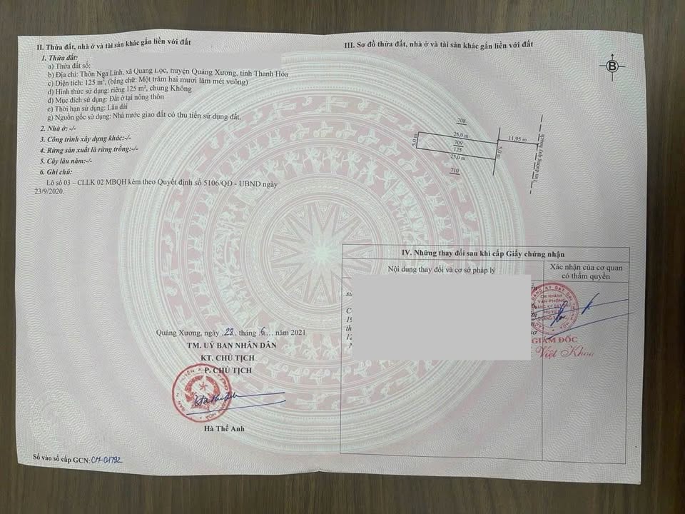 Đất liền kề 125m² tại Quảng Lộc, Quảng Xương - Giá chỉ 900 triệu!