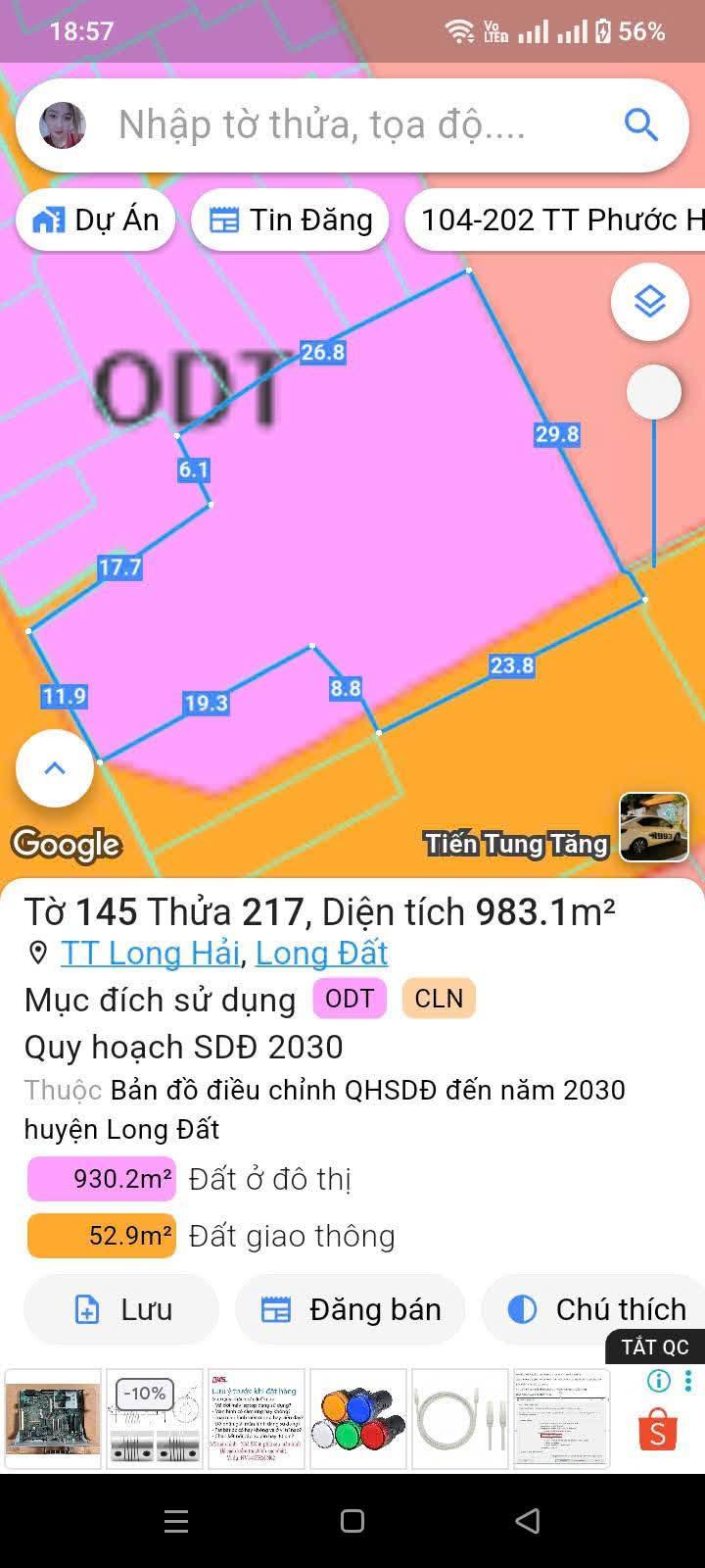 Đất nền Long Hải 504m² giá 31 tỷ - Cơ hội đầu tư sinh lời cao!