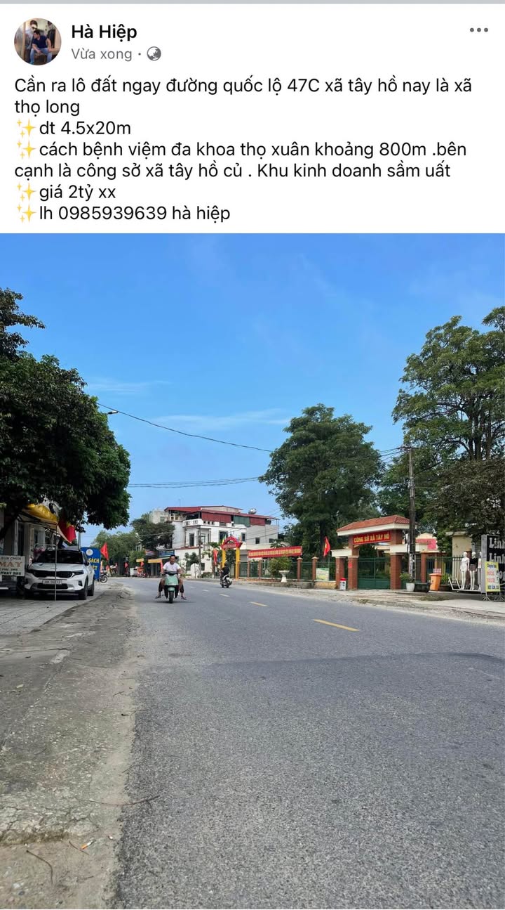 Đất nền Thọ Long 90m² giá 2 tỷ - Khu kinh doanh sầm uất