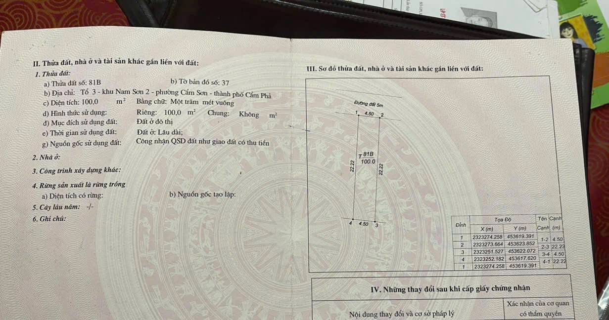 Đất nền Cẩm Sơn, Cẩm Phả 100m² giá 1.6 tỷ - Đầu tư sinh lời ngay!