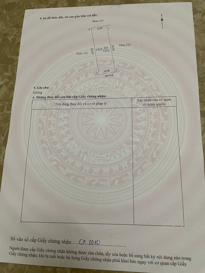 Đất ở Phú Sơn Nho Quan 120m² giá 500 triệu - Chính chủ bán gấp!