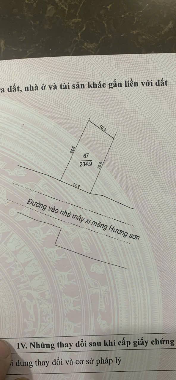 Đất thổ cư Quang Thịnh Lạng Giang 234m² - Đầu tư sinh lời ngay!