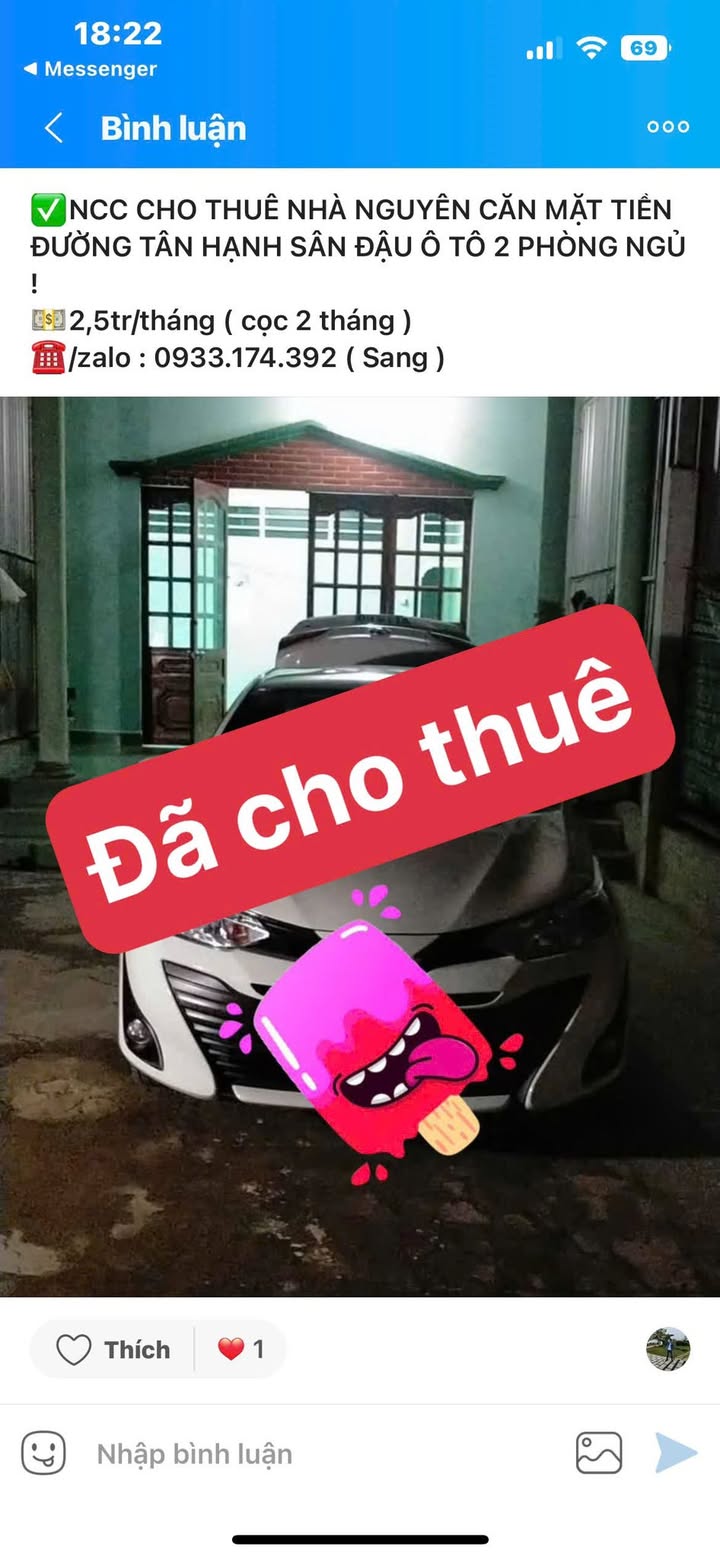 Nhà nguyên căn mặt tiền đường Tân Hạnh - Cho thuê giá thỏa thuận, vị trí đắc địa!