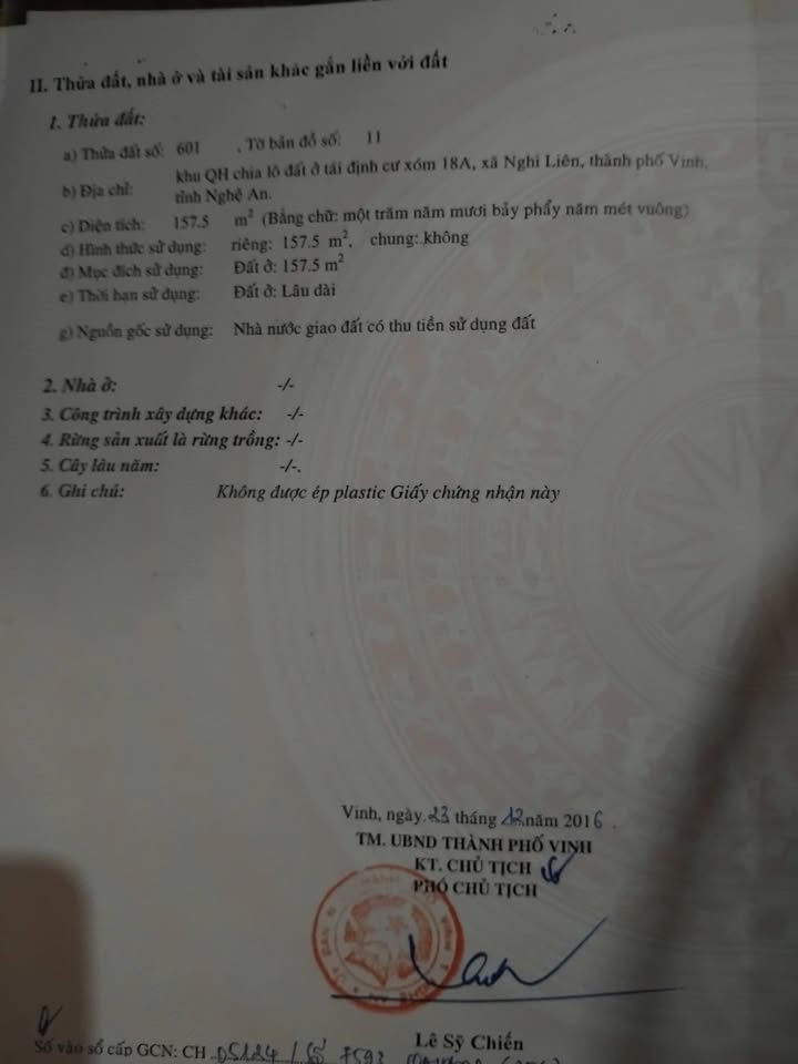 Đất nền 157.5m² tại Vinh Hưng, Nghệ An - Giá 7.5 tỷ, tiềm năng đầu tư lớn!