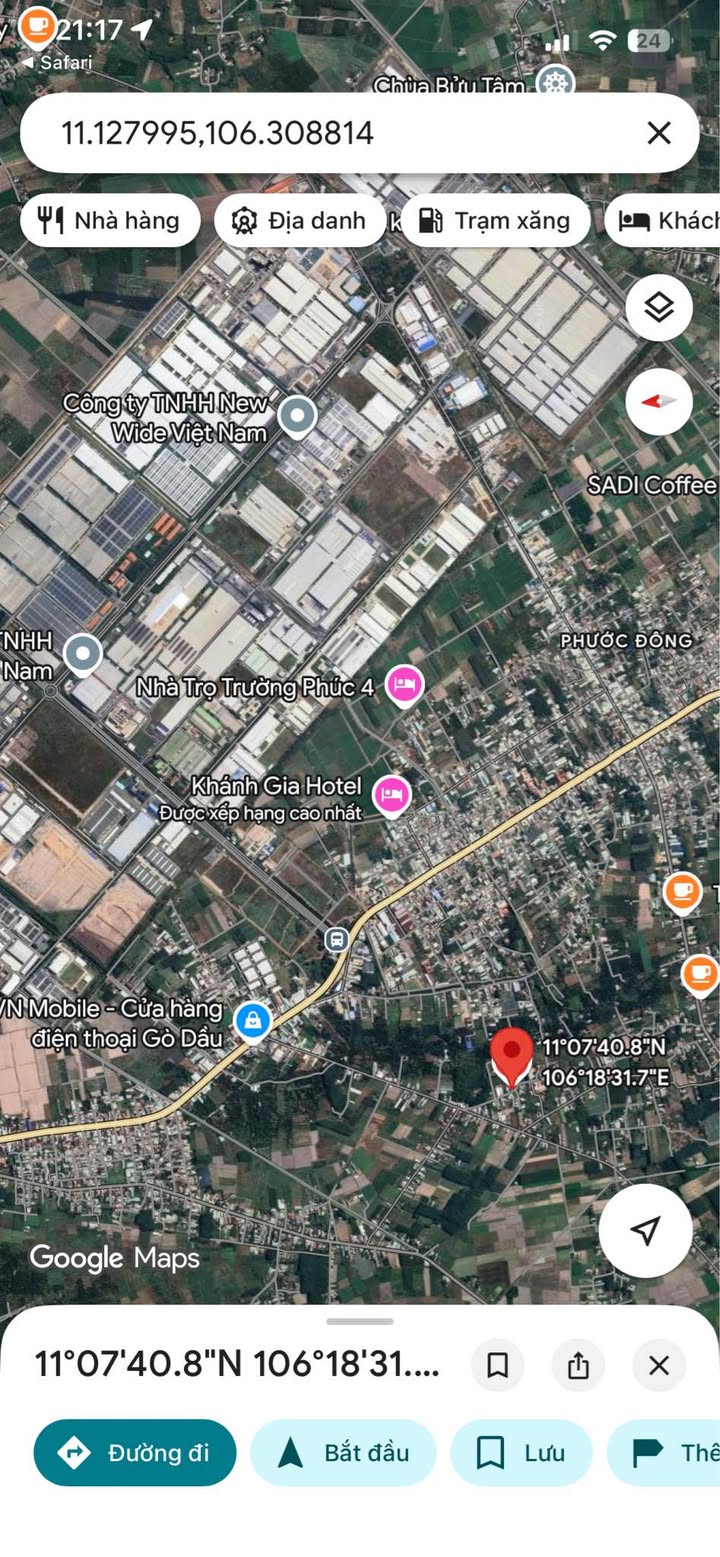 Đất nông nghiệp Phước Đông, Gò Dầu 1993m² giá 3.8 tỷ - Đầu tư sinh lời ngay!