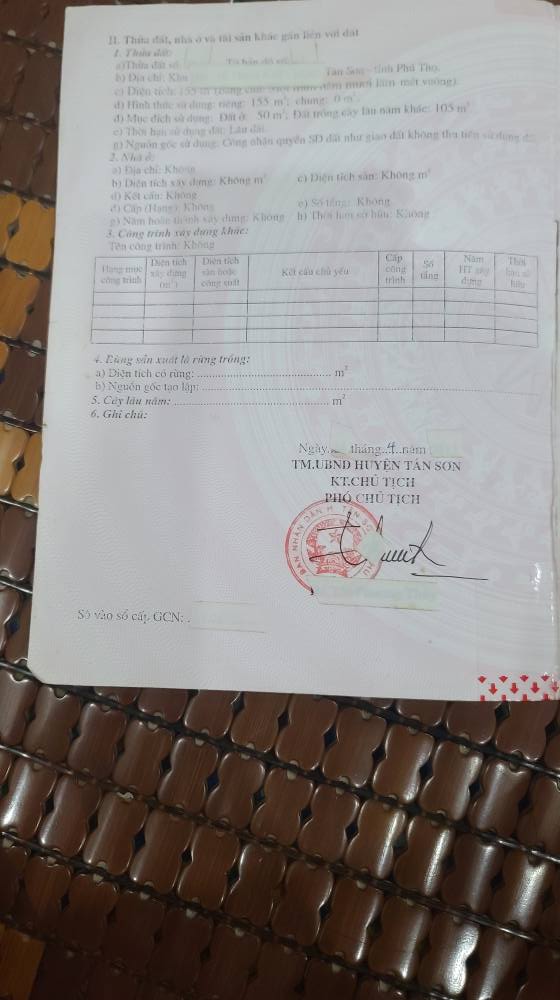 Đất mặt đường Quốc lộ 32A, xã Tân Sơn, Phú Thọ 155m² - Vị trí đẹp, đầu tư sinh lời!