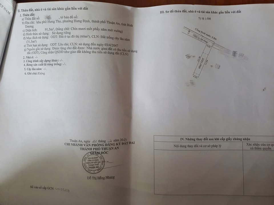 Đất nền Hưng Định - 6 lô liền kề 92m², giá tốt - Đầu tư sinh lời ngay!