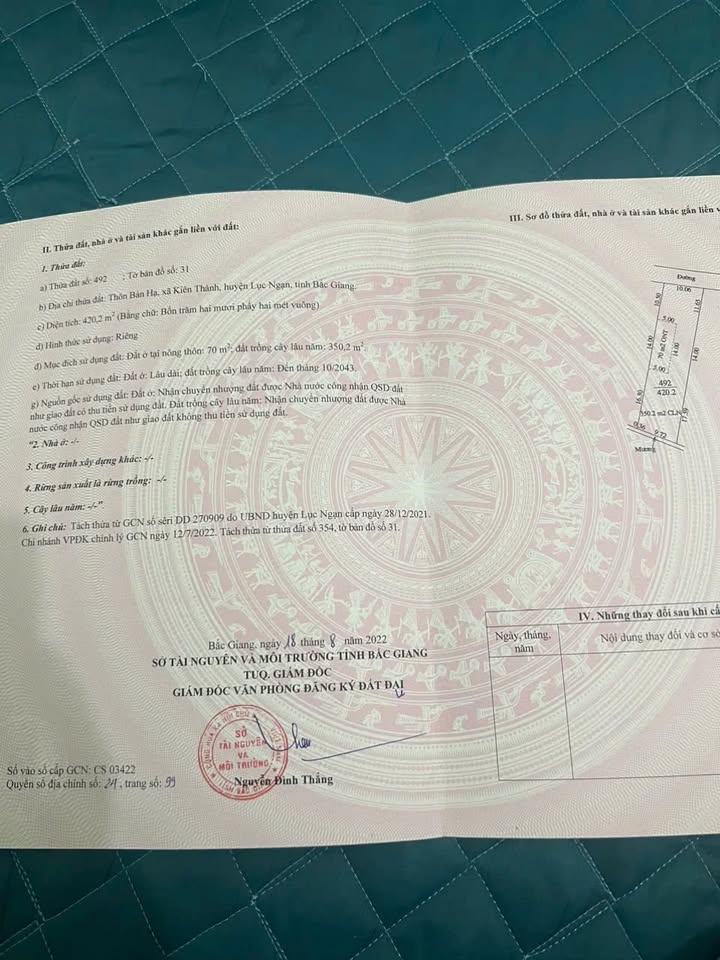 Đất nền Kiên Thành, Lục Ngạn 400m² giá chỉ 6xx triệu - Đầu tư cho tương lai!