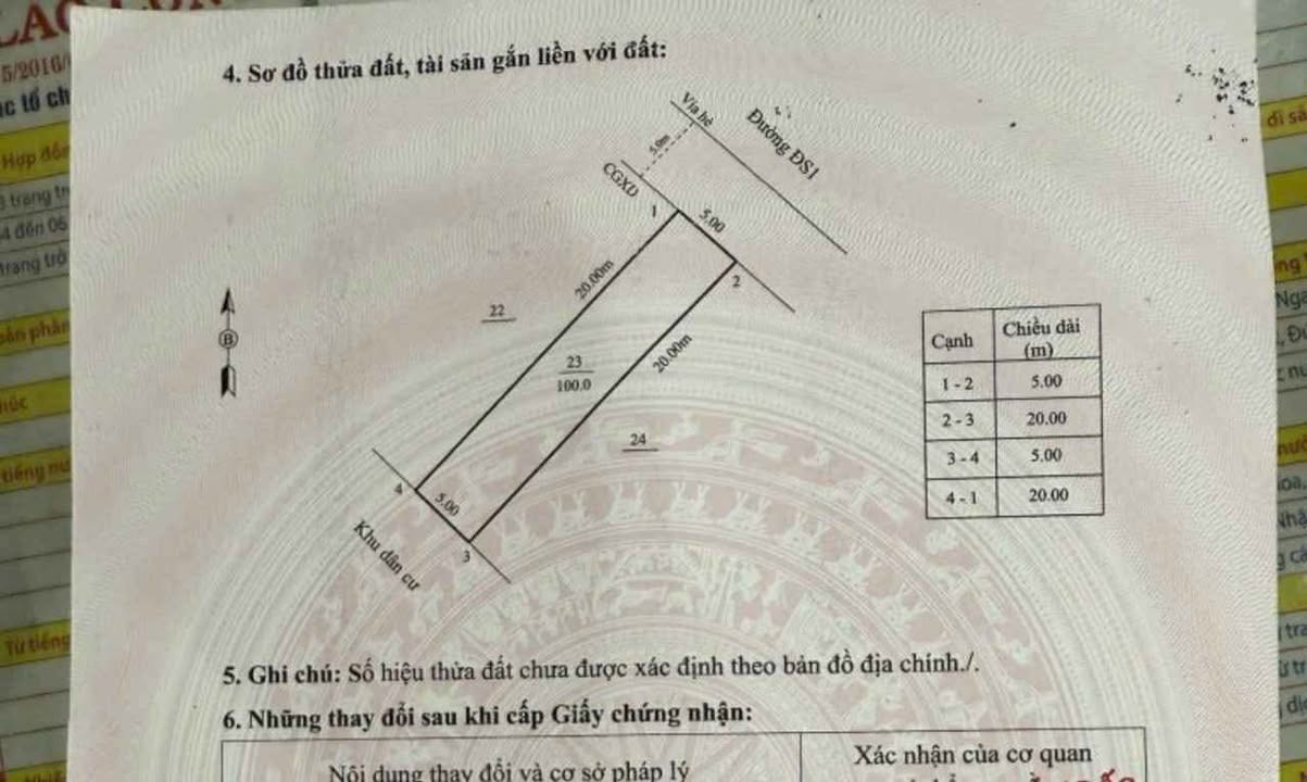 Đất 100m² Đường DS1 Hà Thanh 2, P. Đống Đa - Giá 4.8 tỷ, Cơ hội đầu tư tuyệt vời!