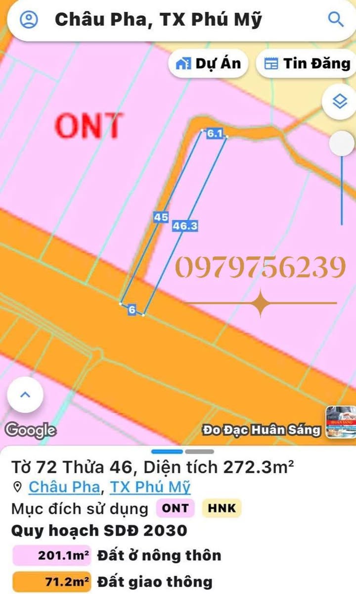 Đất nền mặt tiền đường chính Châu Pha, Bà Rịa - Vũng Tàu 270m² giá chỉ 3.2 tỷ - Cơ hội đầu tư tuyệt vời!