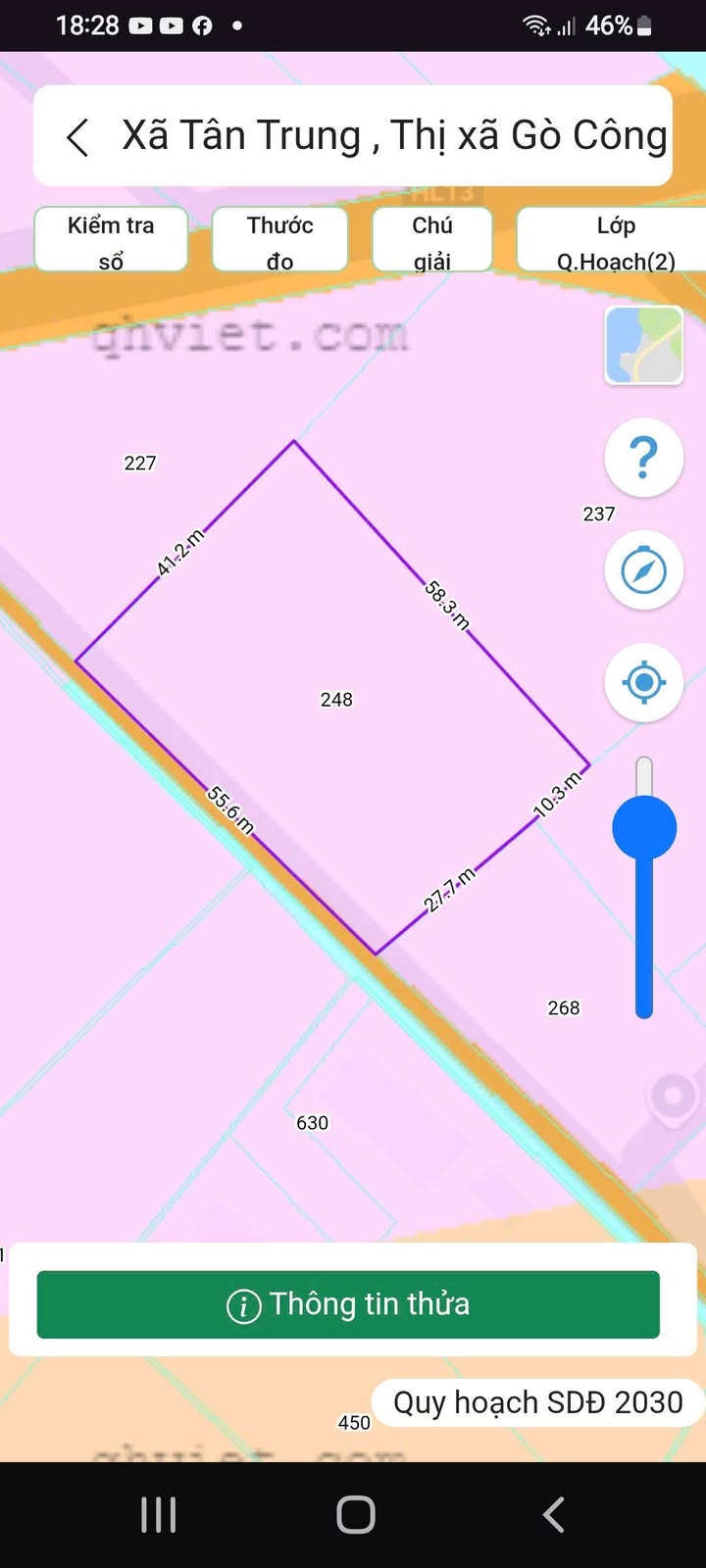 Đất nền Ấp Ông Non, xã Tân Trung, 2258m² giá 1 tỷ - Đường ô tô tới nơi!