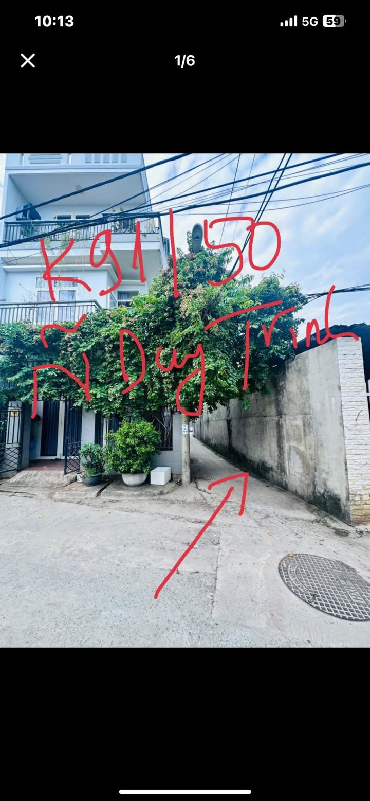 Đất nền phường Hoà Hải 60m² giá 2.19 tỷ - Gần biển, cơ hội đầu tư hấp dẫn!