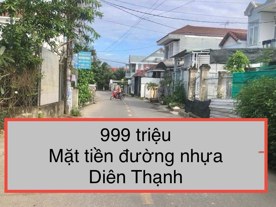 Lô đất mặt tiền đường nhựa Diên Thạnh 85m² giá 999 triệu - Cơ hội đầu tư tuyệt vời!